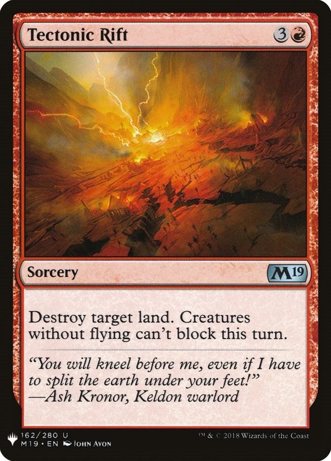 Tectonic Rift (162) (LIST)