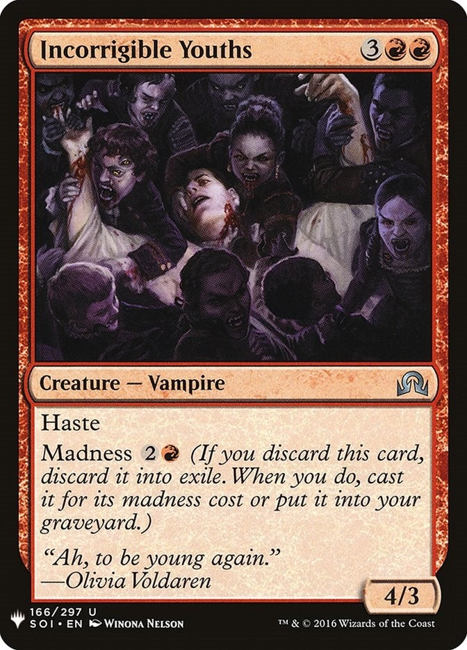 Incorrigible Youths (166) (LIST)