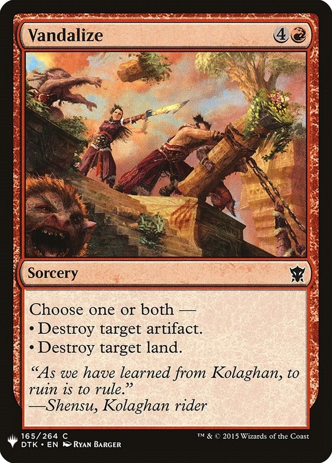 Vandalize (165) (LIST)