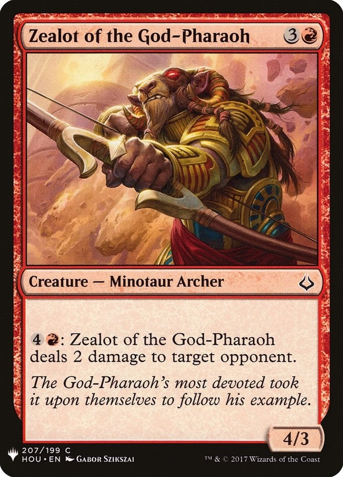 Zealot of the God-Pharaoh (207) (LIST)