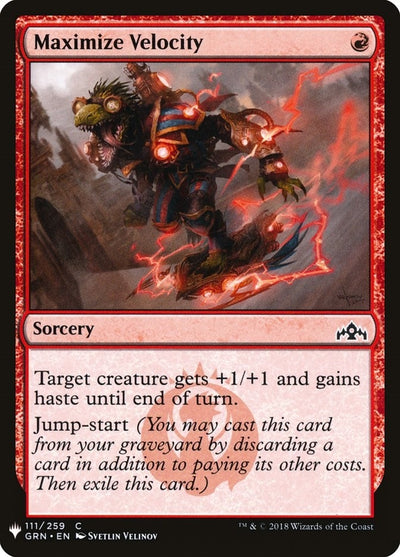 Maximize Velocity (111) (LIST)