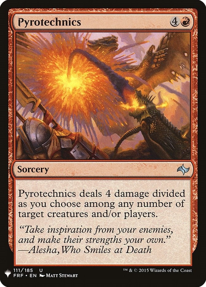 Pyrotechnics (111) (LIST)