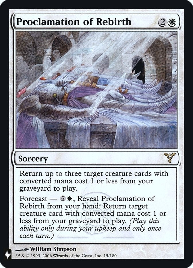 Proclamation of Rebirth (15) (LIST)