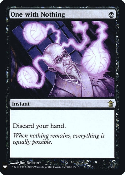 One with Nothing (84) (LIST)