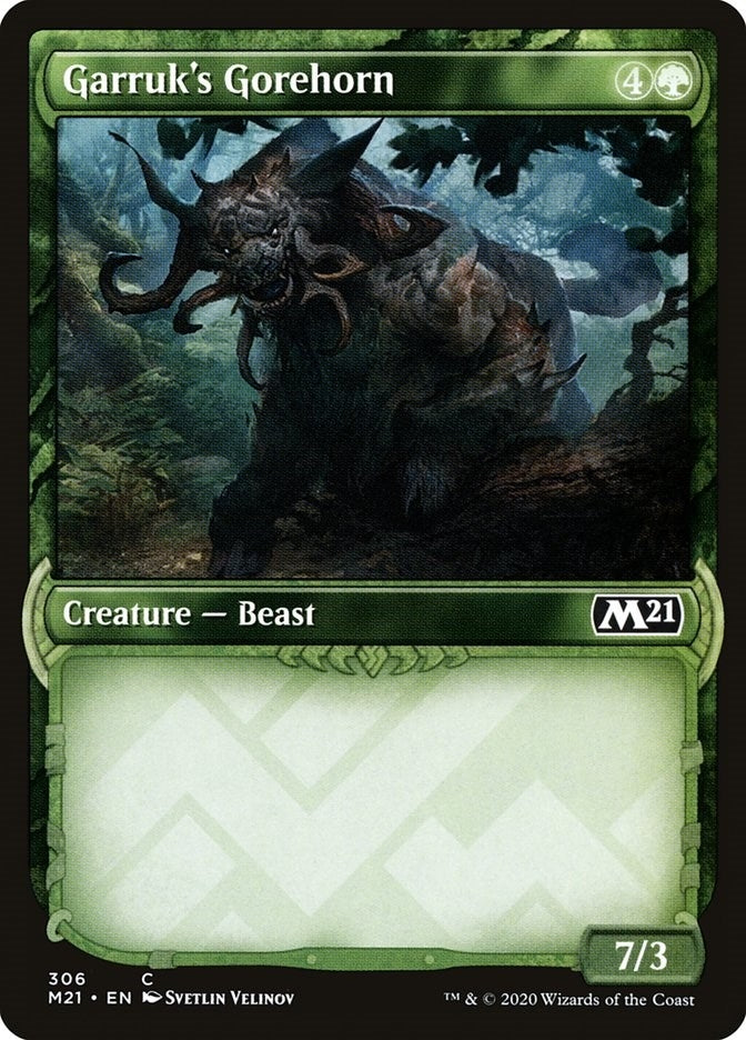 Garruk's Gorehorn (Showcase) (306) (M21)