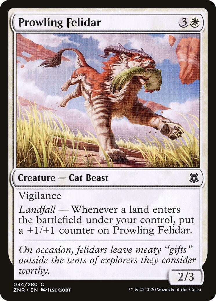 Prowling Felidar (34) (ZNR)