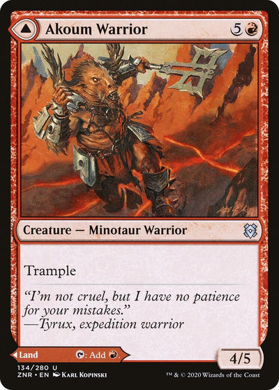 Akoum Warrior (134) (ZNR)