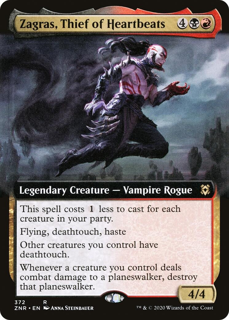Zagras, Thief of Heartbeats (Extended Art) (372) (ZNR)