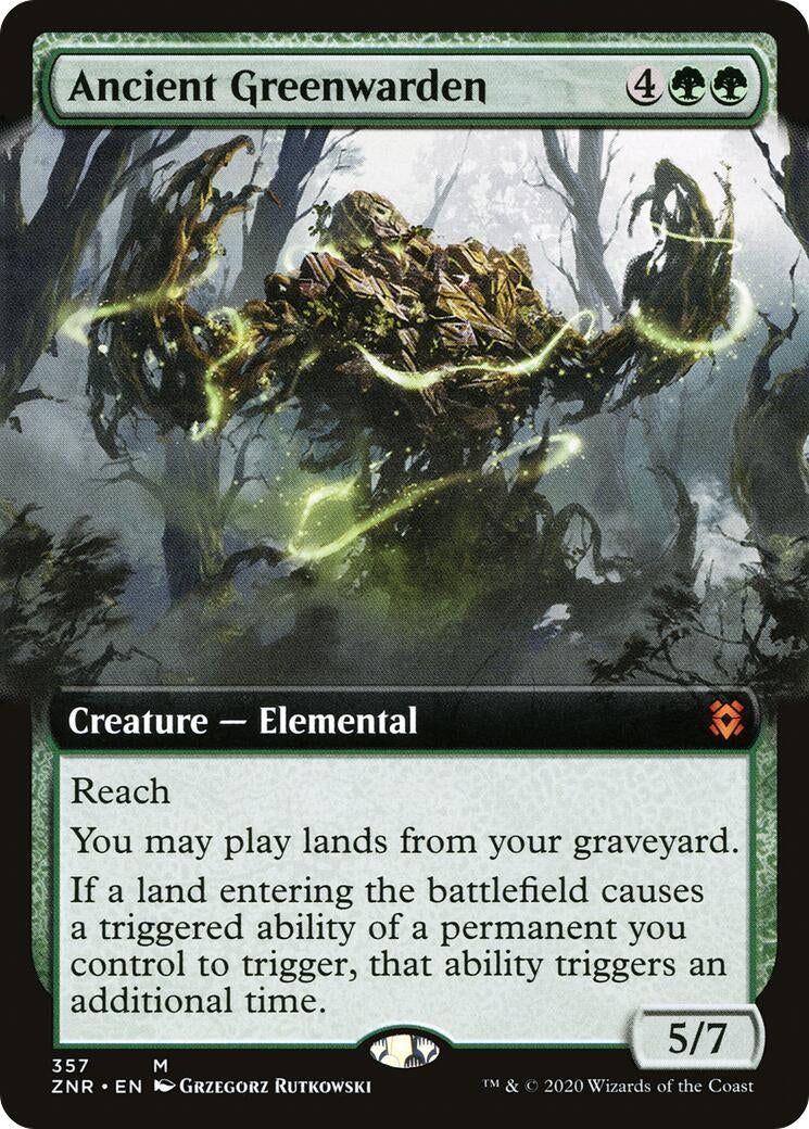 Ancient Greenwarden (Extended Art) (357) (ZNR)