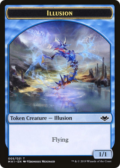 Illusion // Bear Double-Sided Token (5 // 11) (MH1)