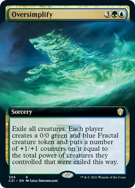 Oversimplify (Extended Art) (399) (C21)