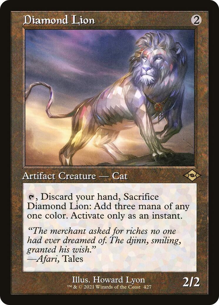 Diamond Lion (Retro Frame) (427) (MH2)