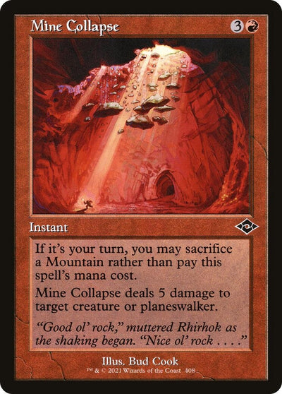 Mine Collapse (Retro Frame) (408) (MH2)