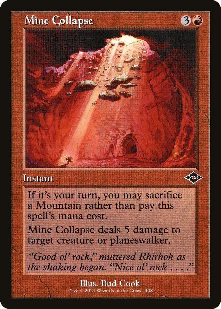 Mine Collapse (Retro Frame) (408) (MH2)