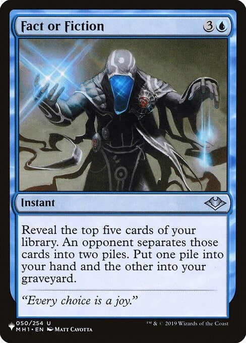 Fact or Fiction (MH1) (050/254) (LIST)
