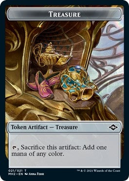 Treasure (021) // Bird Double-Sided Token (21 // 1) (MH2)