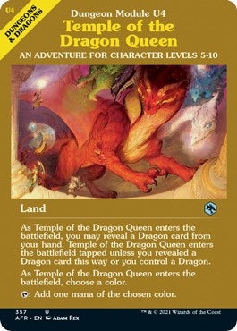 Temple of the Dragon Queen (Dungeon Module) (357) (AFR)