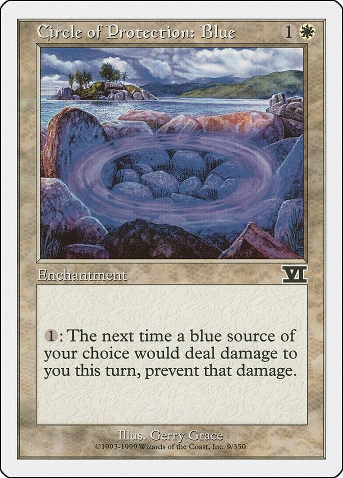 Circle of Protection: Blue (9) (6ED)