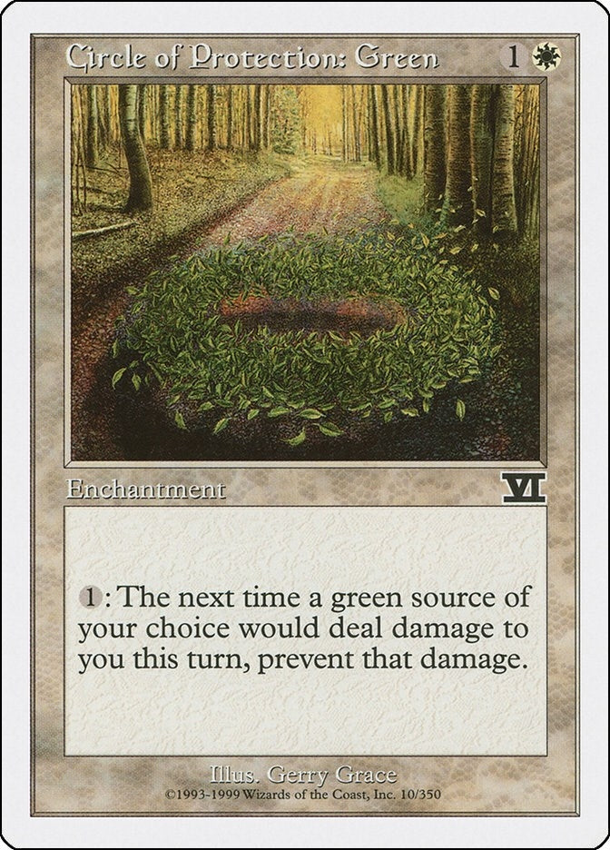 Circle of Protection: Green (10) (6ED)