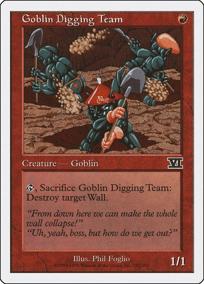 Goblin Digging Team (182) (6ED)