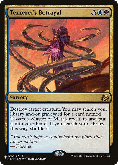 Tezzeret's Betrayal (191/184) (LIST)