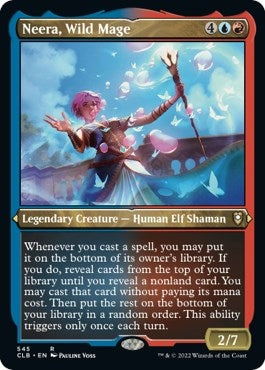 Neera, Wild Mage (Foil Etched) (545) (CLB)