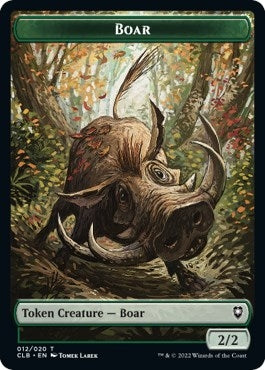 Boar // Ogre Double-Sided Token (12 // 36) (CLB)