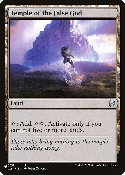 Temple of the False God (C21) (326) (LIST)