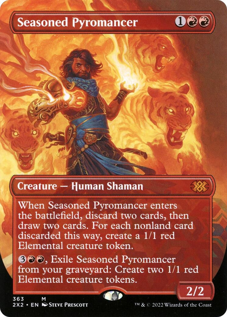 Seasoned Pyromancer (Borderless) (363) (2X2)