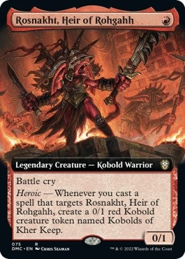 Rosnakht, Heir of Rohgahh (Extended Art) (75) (DMC)