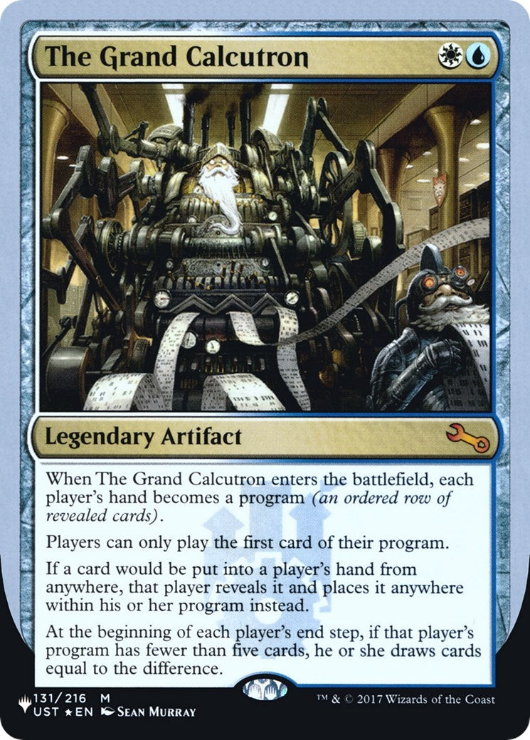 The Grand Calcutron (131/216) (LIST)