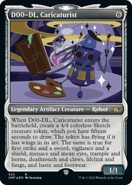 D00-DL, Caricaturist (Showcase) (Galaxy Foil) (525) (UNF)