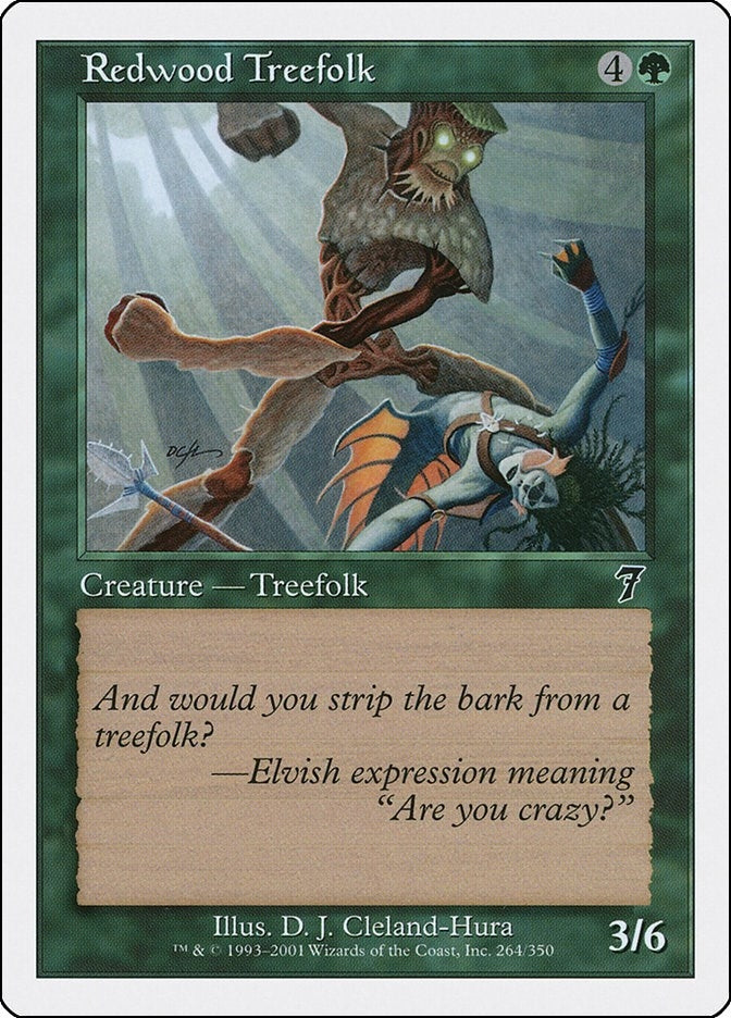 Redwood Treefolk (264) (7ED)