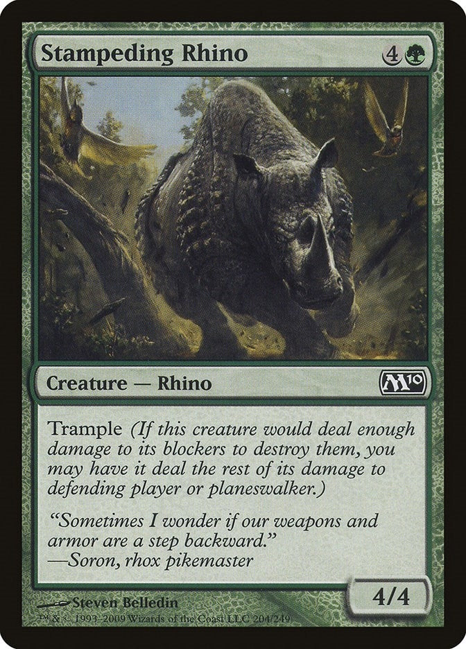 Stampeding Rhino (204) (M10)