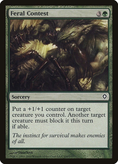 Feral Contest (100) (WWK)