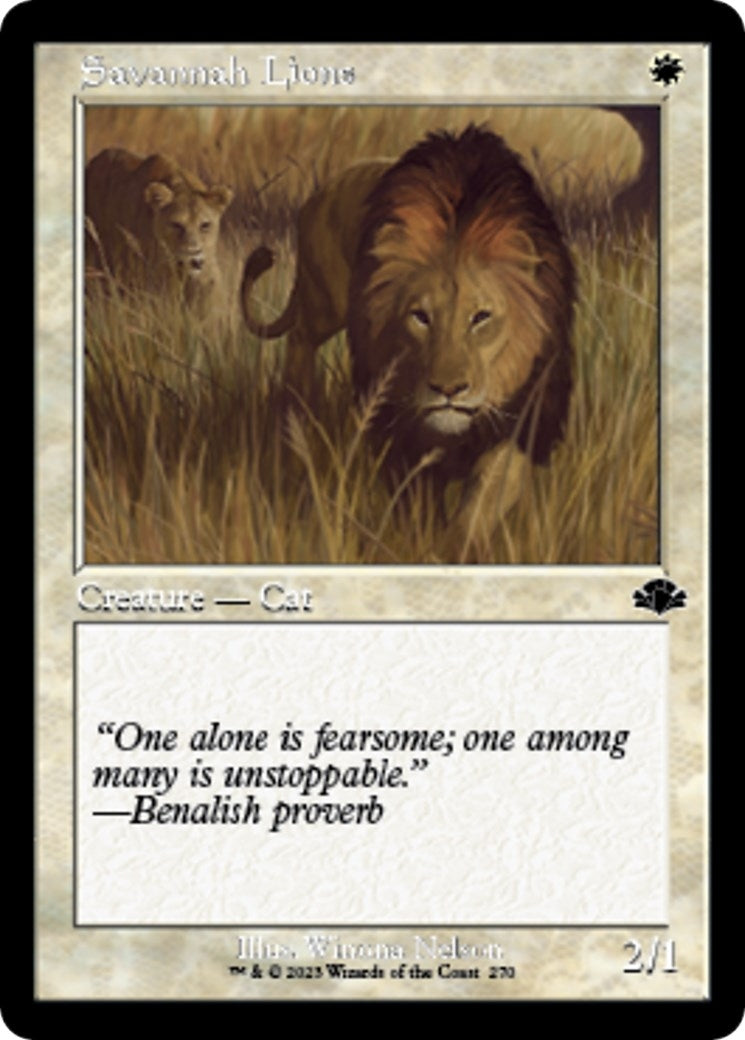 Savannah Lions (Retro Frame) (270) (DMR)