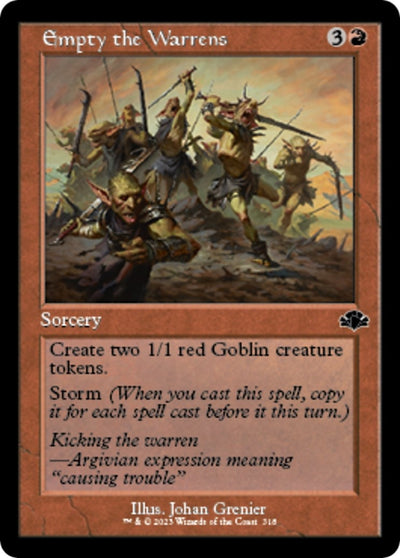 Empty the Warrens (Retro Frame) (318) (DMR)