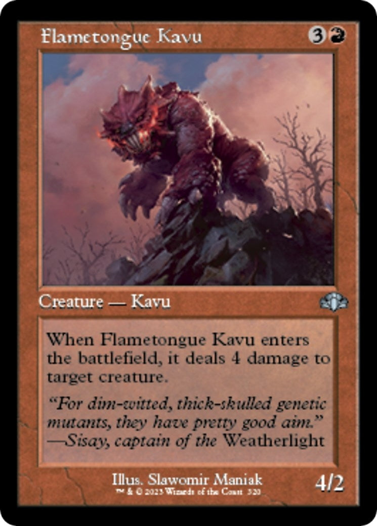 Flametongue Kavu (Retro Frame) (320) (DMR)