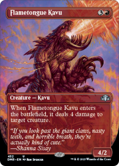 Flametongue Kavu (Borderless) (432) (DMR)