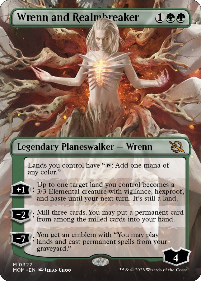 Wrenn and Realmbreaker (Borderless) (322) (MOM)