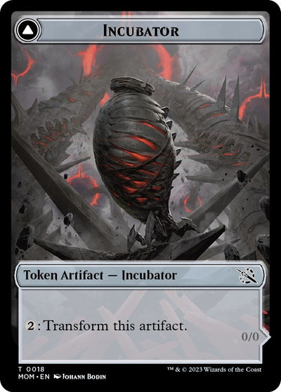 Incubator (0018) // Phyrexian (0018) Double-Sided Token (18) (MOM)