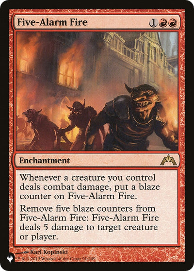 Five-Alarm Fire (91/249) (LIST)