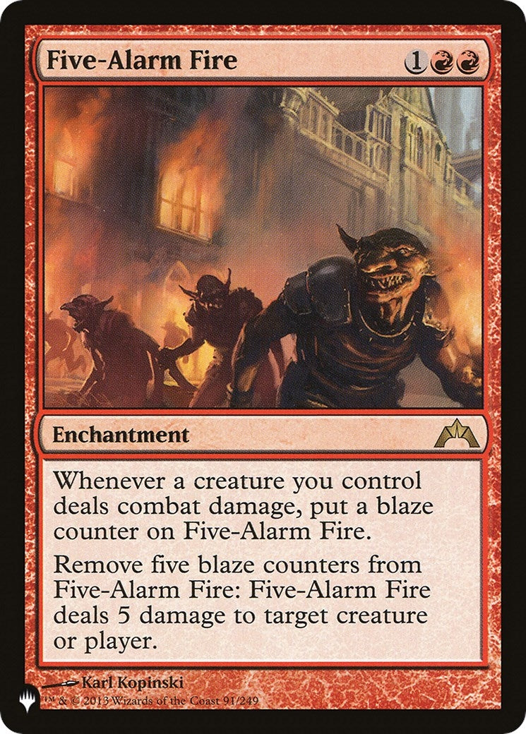 Five-Alarm Fire (91/249) (LIST)
