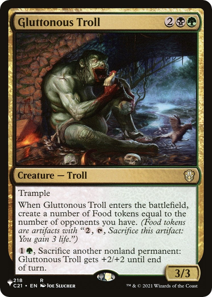 Gluttonous Troll (218/081) (LIST)