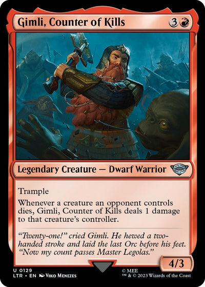 Gimli, Counter of Kills (129) (LTR)