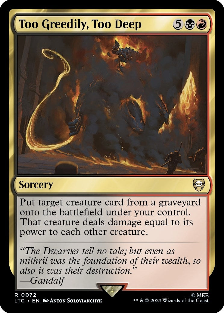 Too Greedily, Too Deep (72) (LTC)