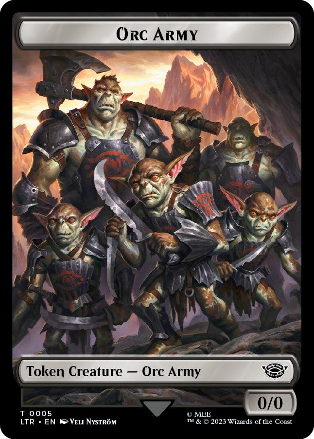 Orc Army (0005) // Food (0010) Double-Sided Token (5 // 10) (LTR)