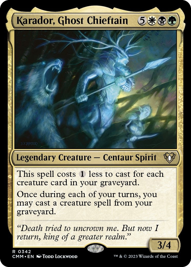 Karador, Ghost Chieftain (342) (CMM)