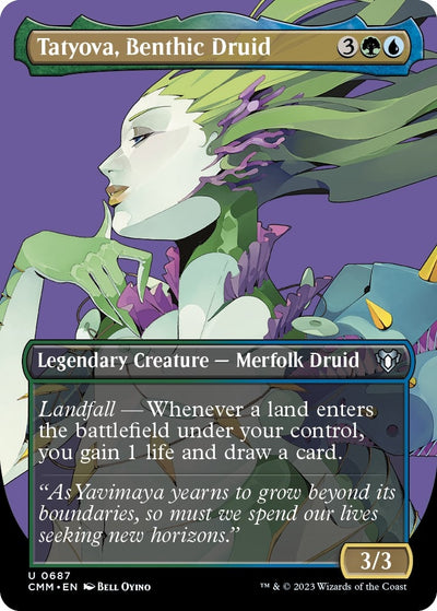 Tatyova, Benthic Druid (Borderless) (687) (CMM)