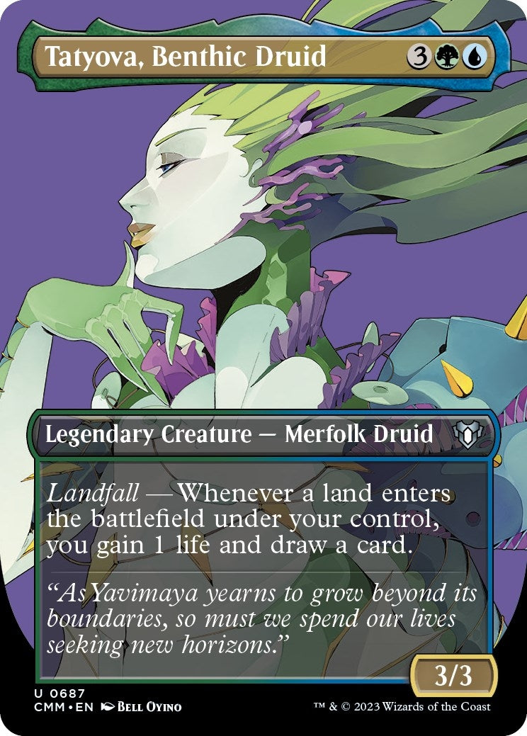 Tatyova, Benthic Druid (Borderless) (687) (CMM)